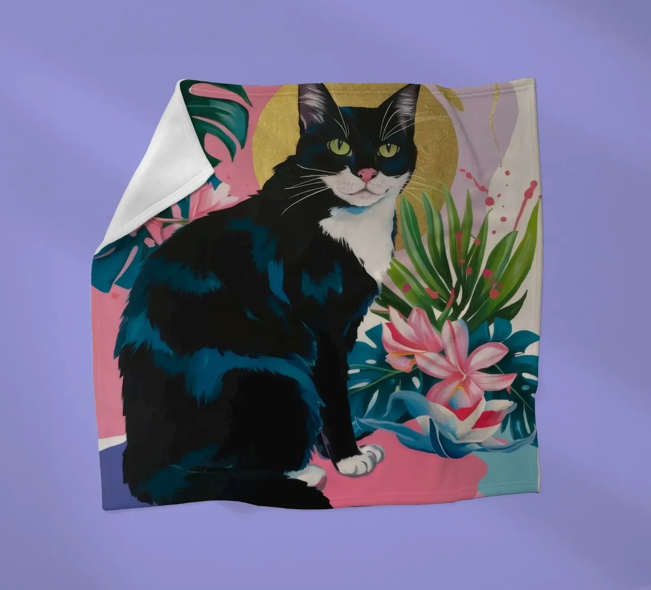 Maestà felina coperta in pile da Ebony Carpenter