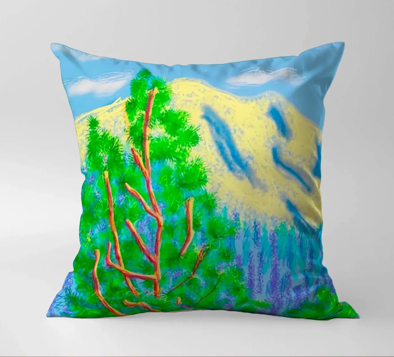 mountains garrowby hill decorative cushion by khanrosie