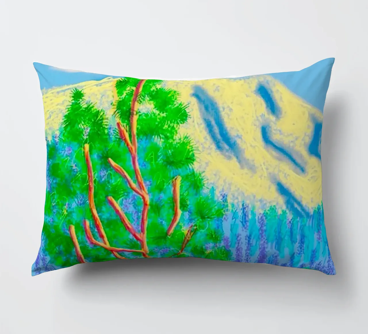 mountains garrowby hill decorative cushion by khanrosie