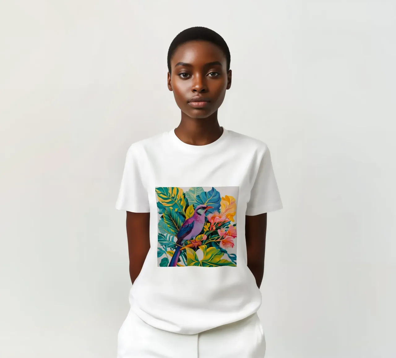 Paradiso degli uccelli esotici t-shirt da Ebony Carpenter