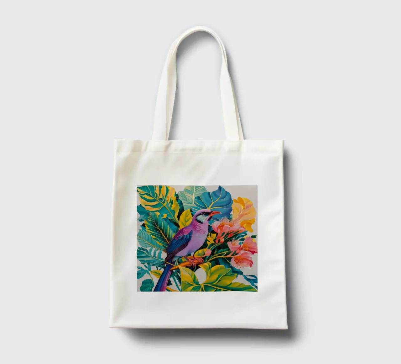 Paradiso degli uccelli esotici borsa in juta da Ebony Carpenter