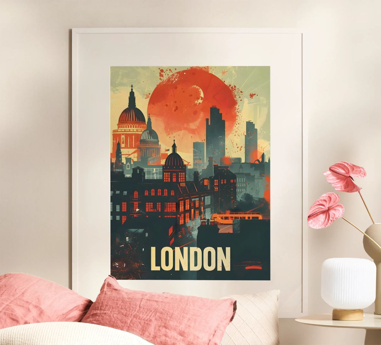 London vintage Kunst poster by Vintage Travel Art