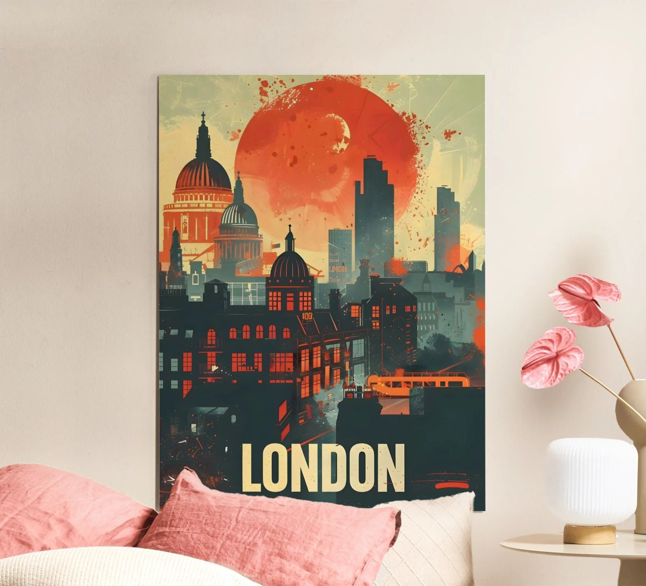 London vintage Kunst poster by Vintage Travel Art