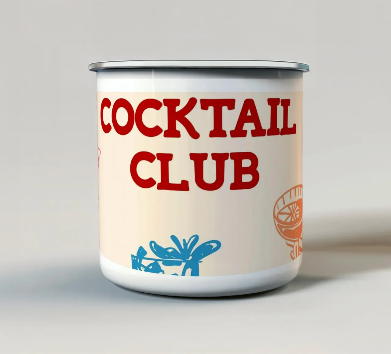 Cocktail Club tazza in smalto da EDMPROJECT