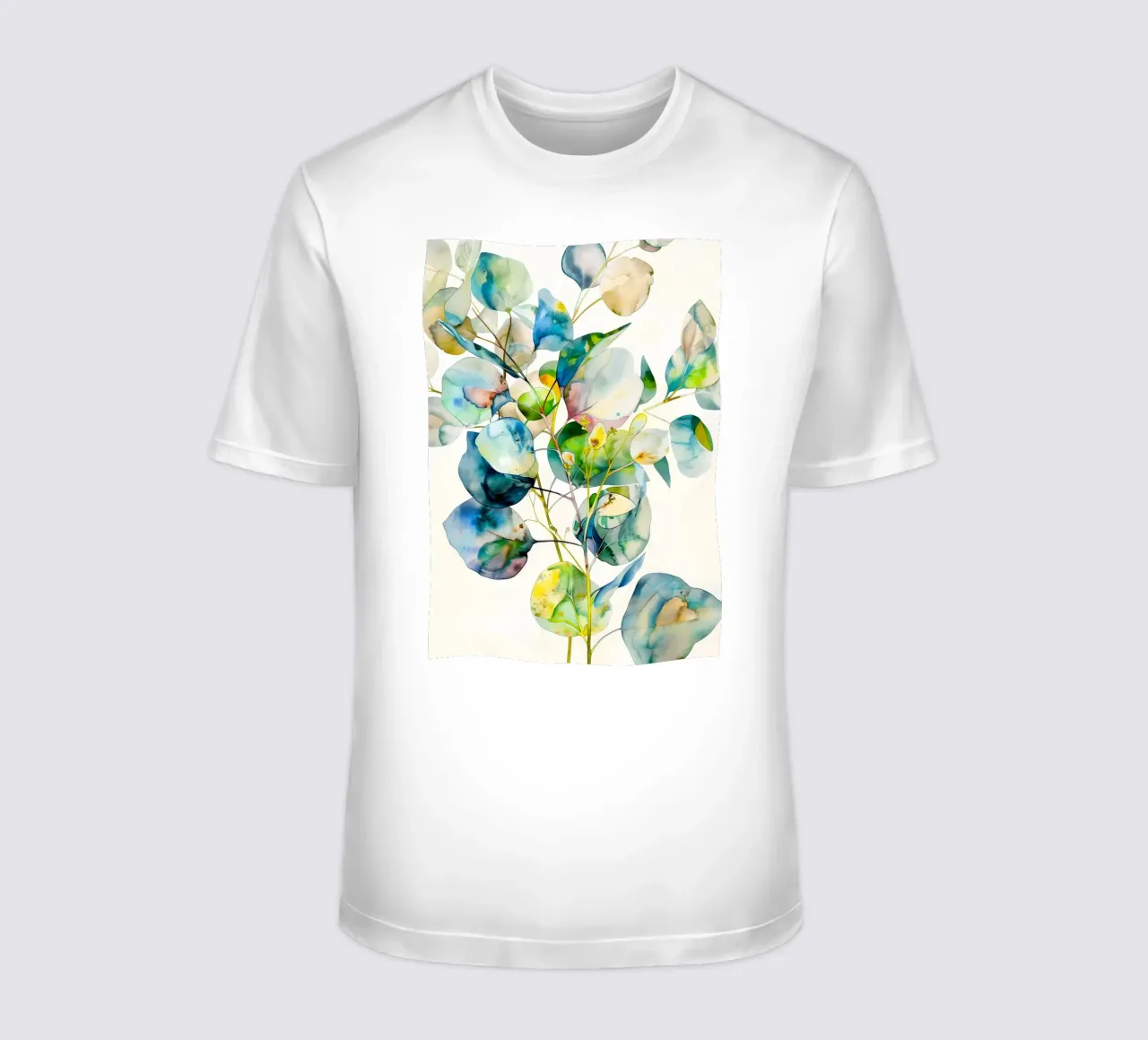 Eucalyptusbladeren t-shirt van Justyna Jaszke JBJart
