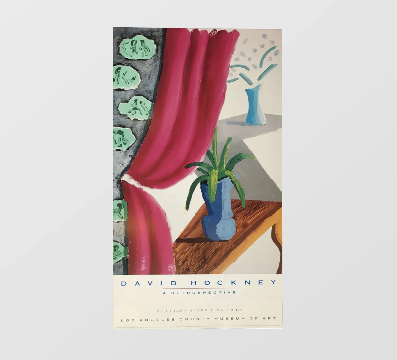 LACMA hockney retrospective 1988 pvc cover by khanrosie