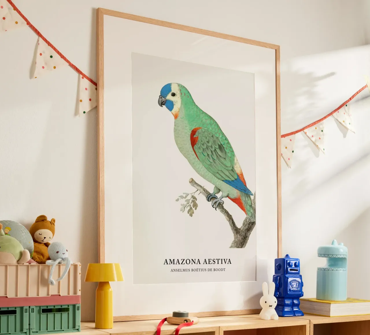 Anselmus Boëtius de Boodt - Blue-fronted Amazon poster da Vintage by JUNIQE
