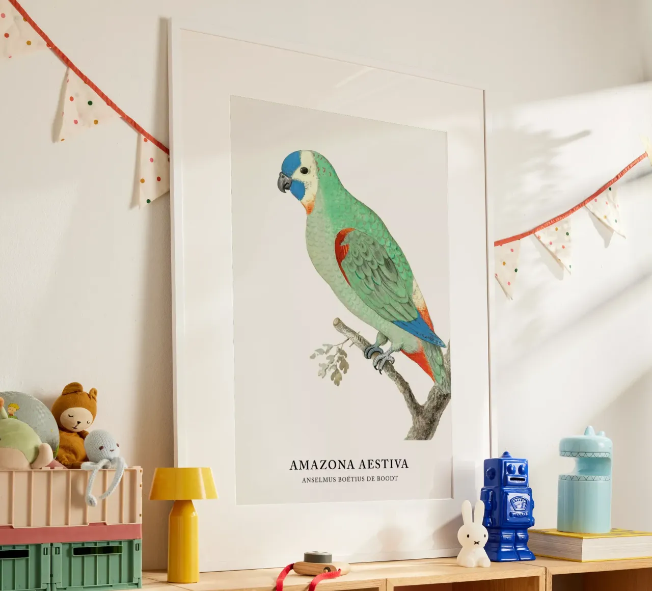 Anselmus Boëtius de Boodt - Blue-fronted Amazon poster da Vintage by JUNIQE