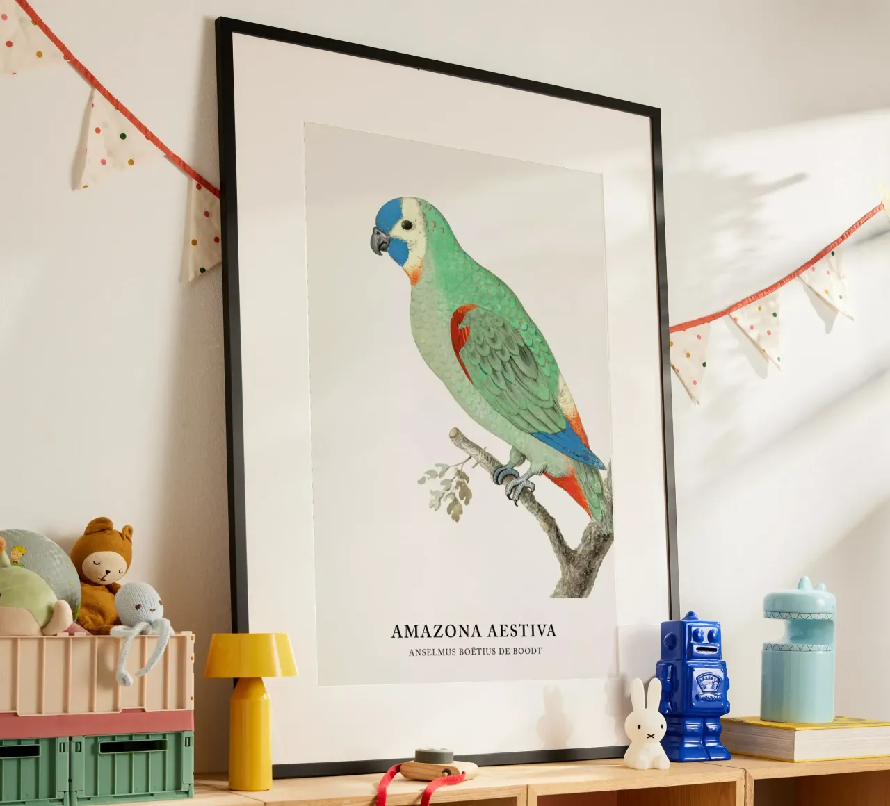 Anselmus Boëtius de Boodt - Blue-fronted Amazon poster da Vintage by JUNIQE