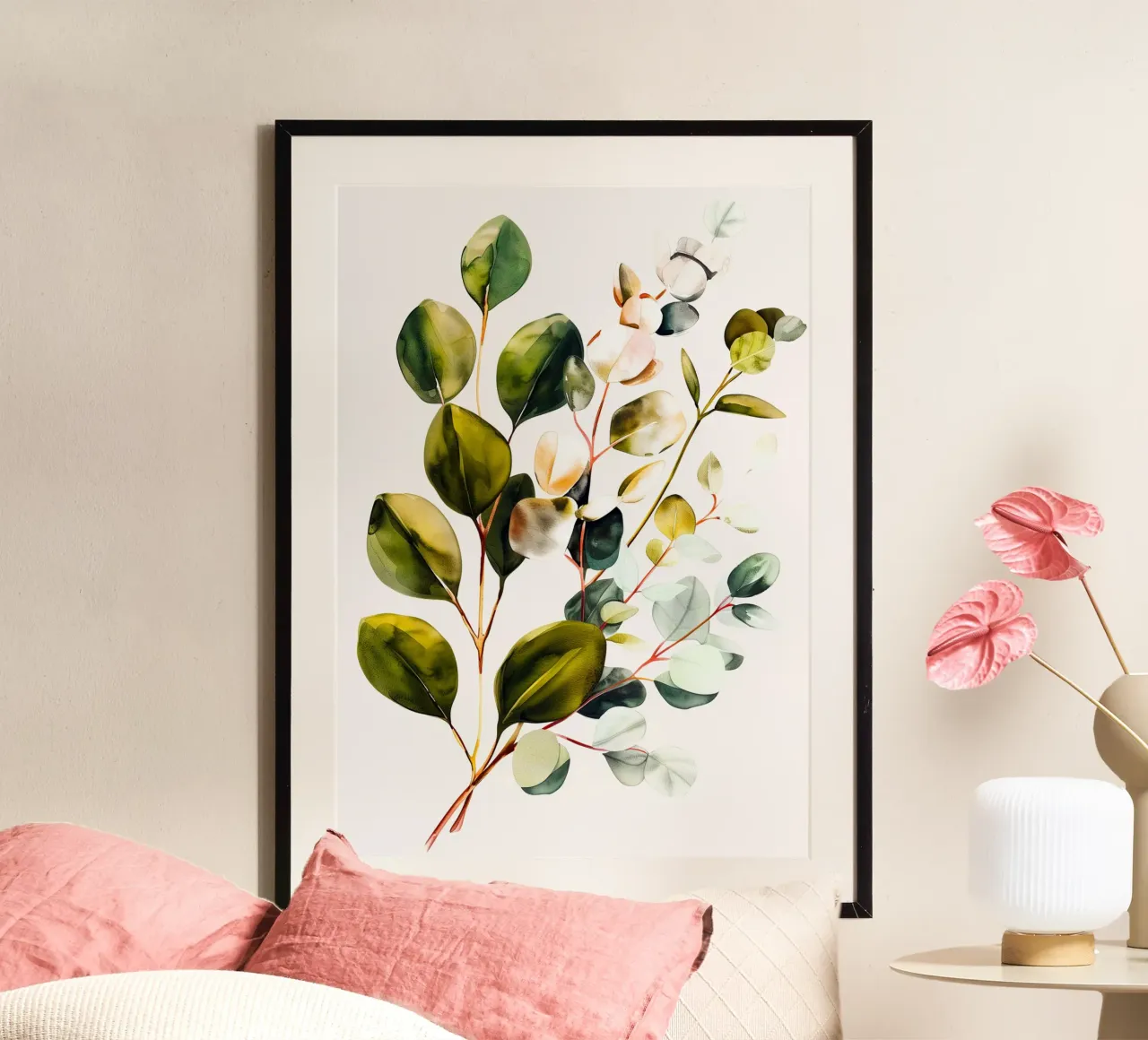 Eucalyptus leaves hahnemühle by Justyna Jaszke JBJart