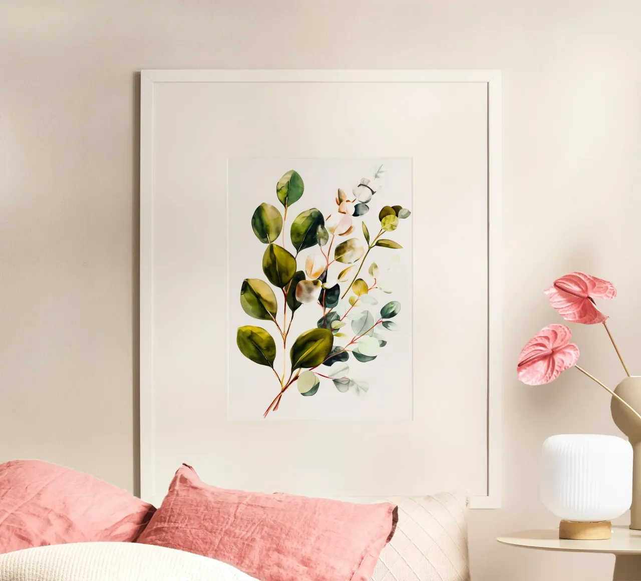 Eucalyptus leaves hahnemühle by Justyna Jaszke JBJart