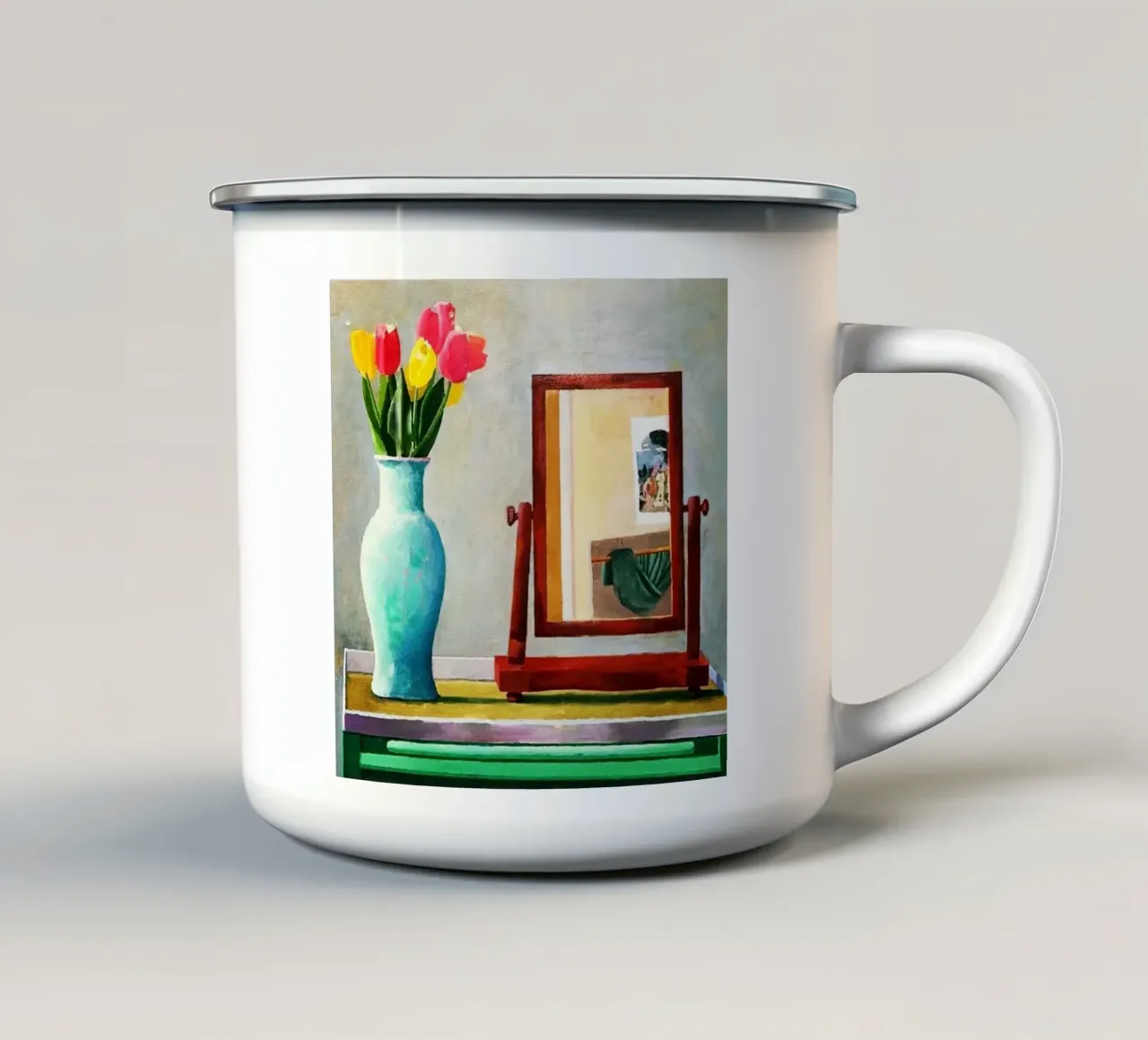 da I miei genitori 1977 tazza in smalto da khanrosie
