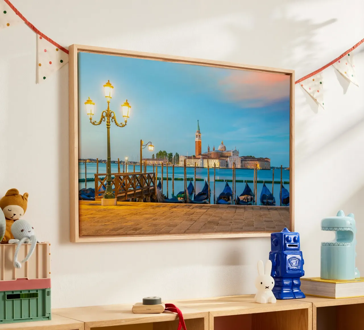 Venezia di velluto tela con Cornice a cassetta da PhotoVibe Decor