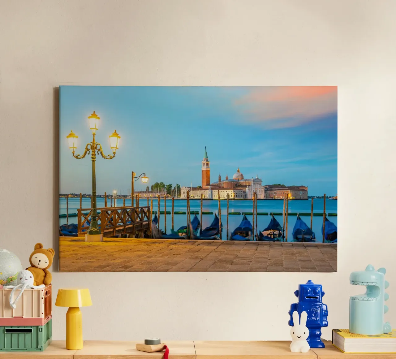 Venezia di velluto tela con Cornice a cassetta da PhotoVibe Decor