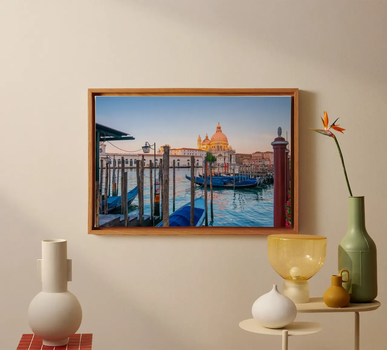 Venezia di velluto tela con Cornice a cassetta da PhotoVibe Decor