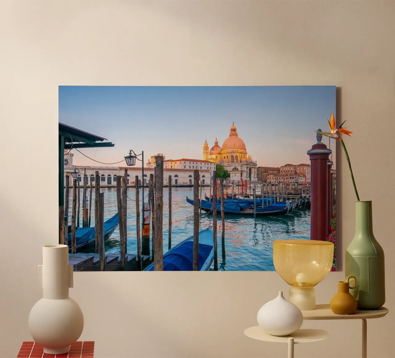 Venezia di velluto tela con Cornice a cassetta da PhotoVibe Decor
