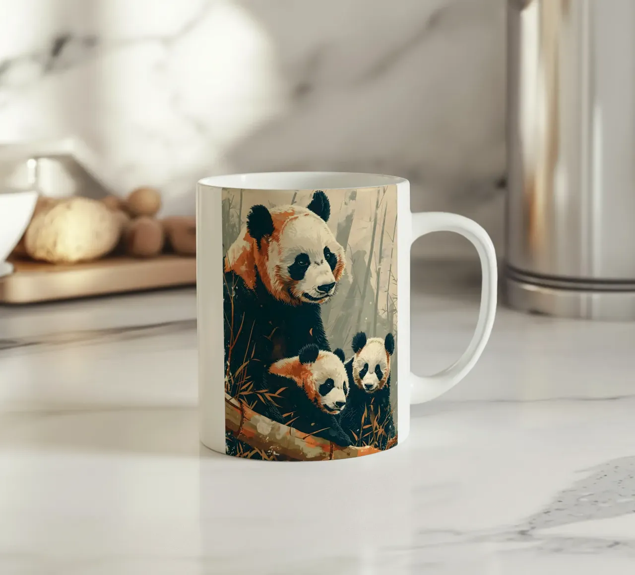 Panda Vintage Kunst tazza in ceramica da Vintage Travel Art