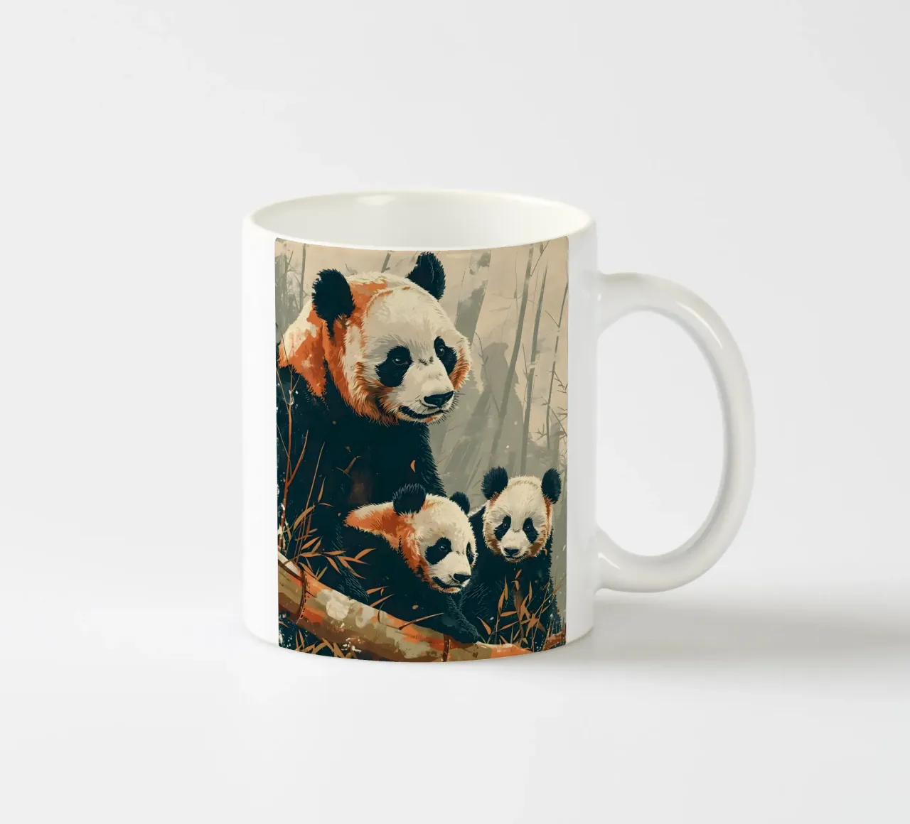 Panda Vintage Kunst tazza in ceramica da Vintage Travel Art