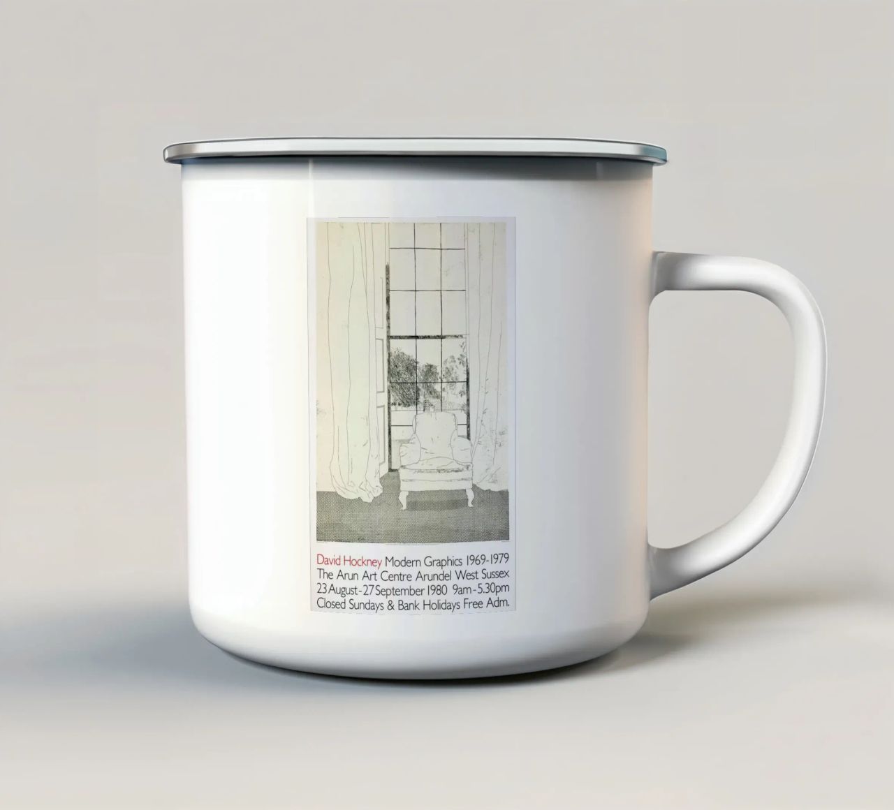Finestre francesi Arun Art Centre 1980 tazza in smalto da khanrosie