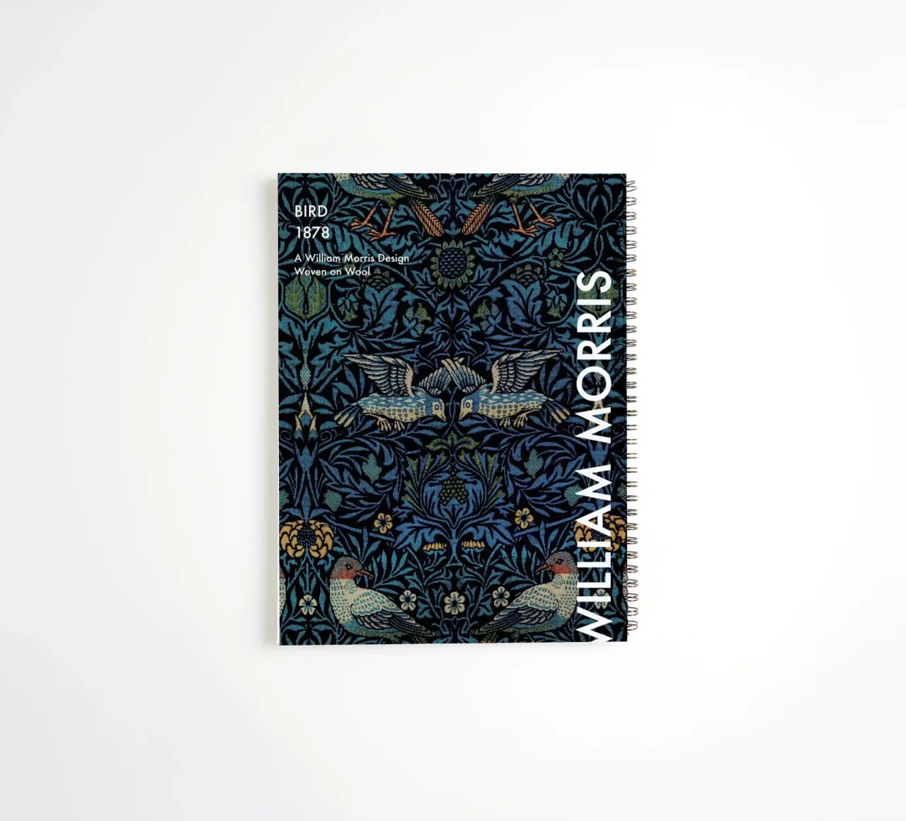 William Morris - Bird spiral notebook by Vintage by JUNIQE