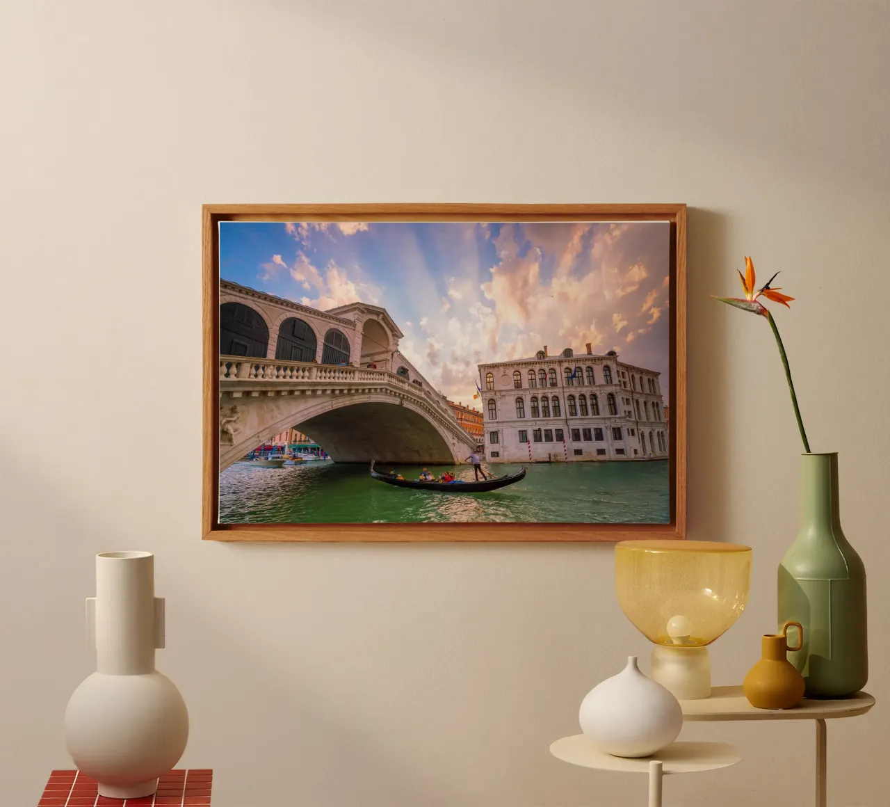 Venezia di velluto tela con Cornice a cassetta da PhotoVibe Decor