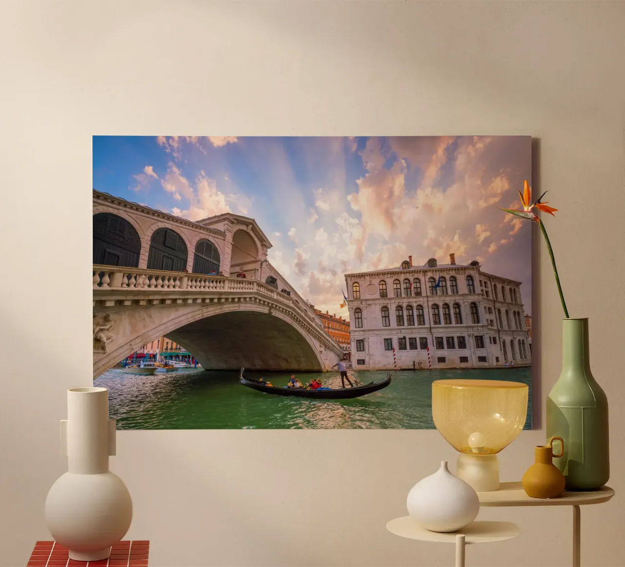 Venezia di velluto tela con Cornice a cassetta da PhotoVibe Decor