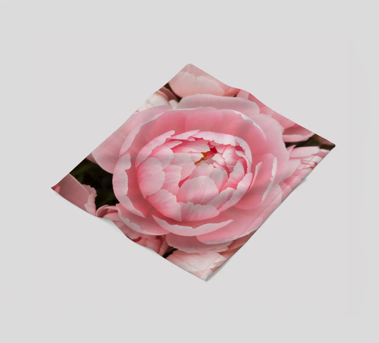 Wunderschöne rosafarbene Pfingstrosen in voller Blüte, die zarte Kunstwerke präsentieren Fleecedecke von DesignDoodle