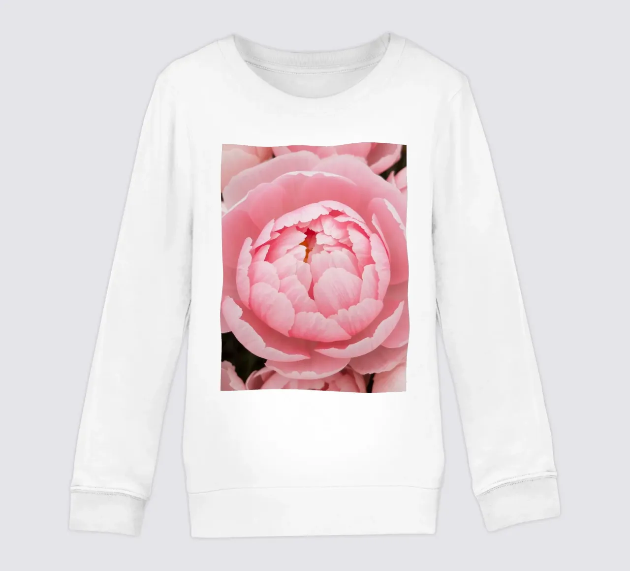 Bellissime peonie rosa in piena fioritura che mettono in mostra un'arte delicata felpa bambino da DesignDoodle