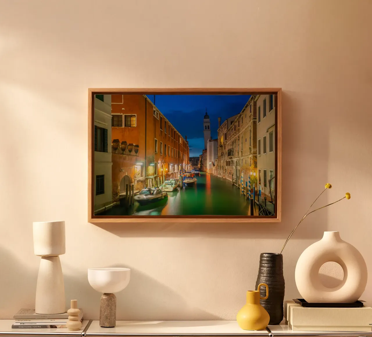 Venezia di velluto tela con Cornice a cassetta da PhotoVibe Decor