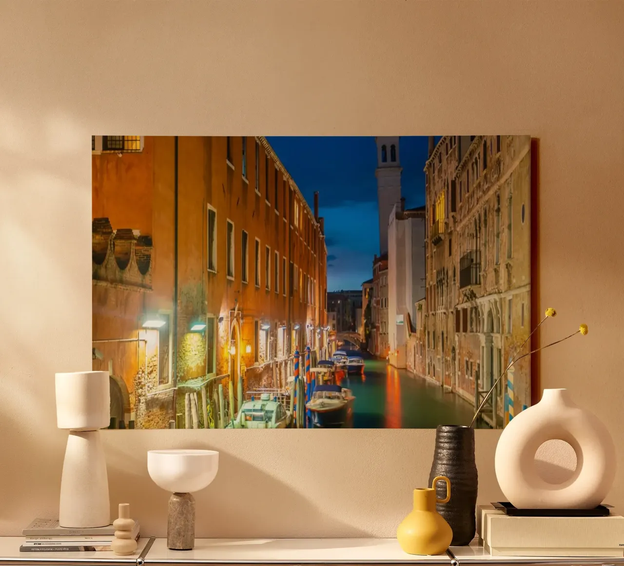 Venezia di velluto tela con Cornice a cassetta da PhotoVibe Decor