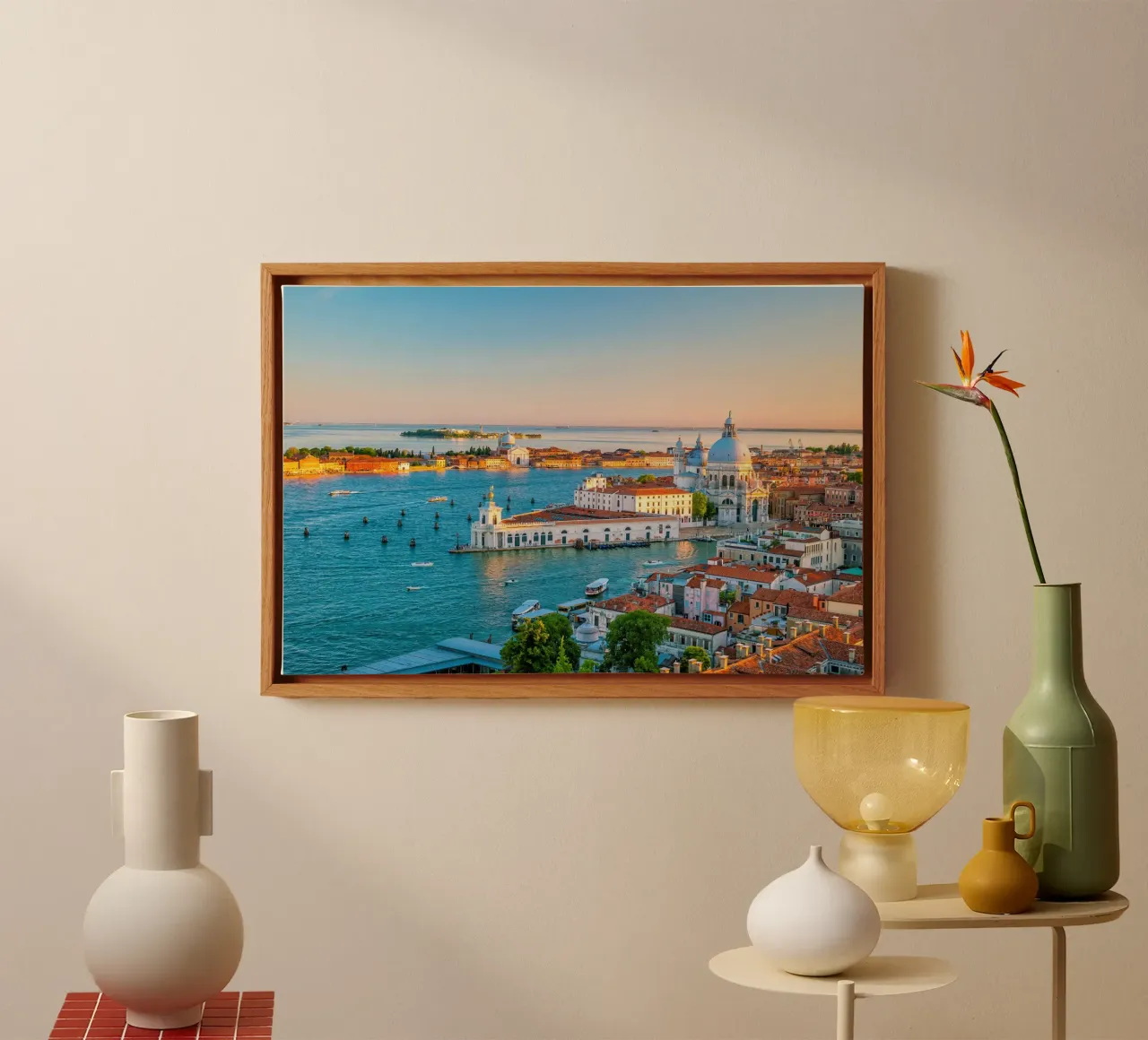 Venezia di velluto tela con Cornice a cassetta da PhotoVibe Decor