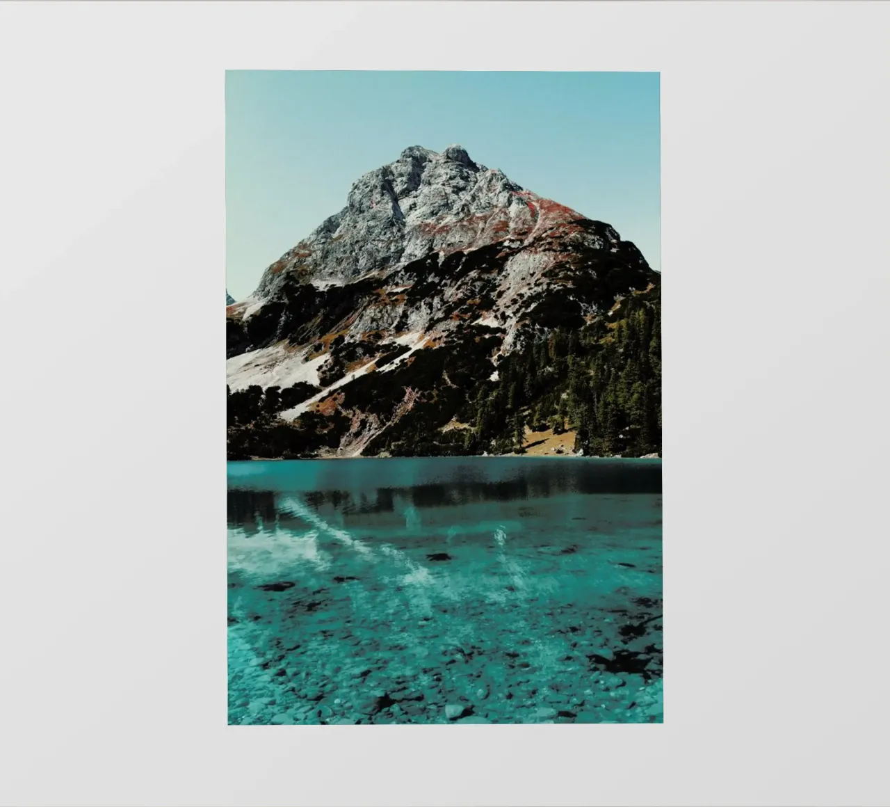 Mountain Lake - Edition 12 telo in pvc da Sebastian Hilgetag