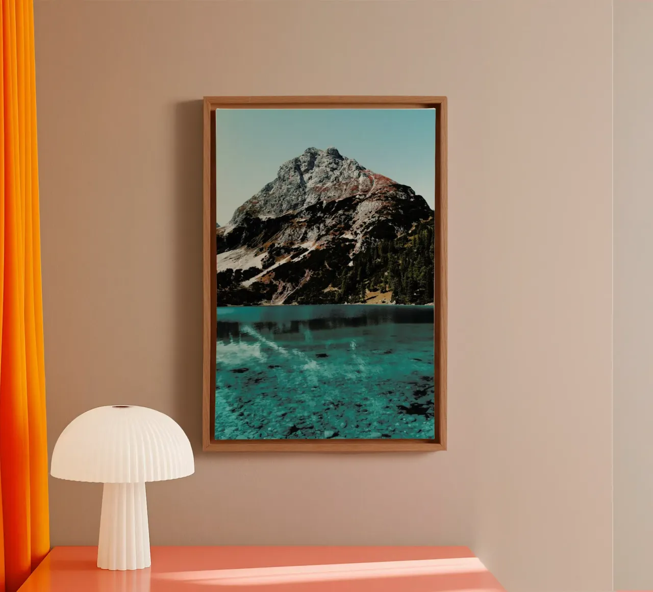 Mountain Lake - Edition 12 canvas by Sebastian Hilgetag