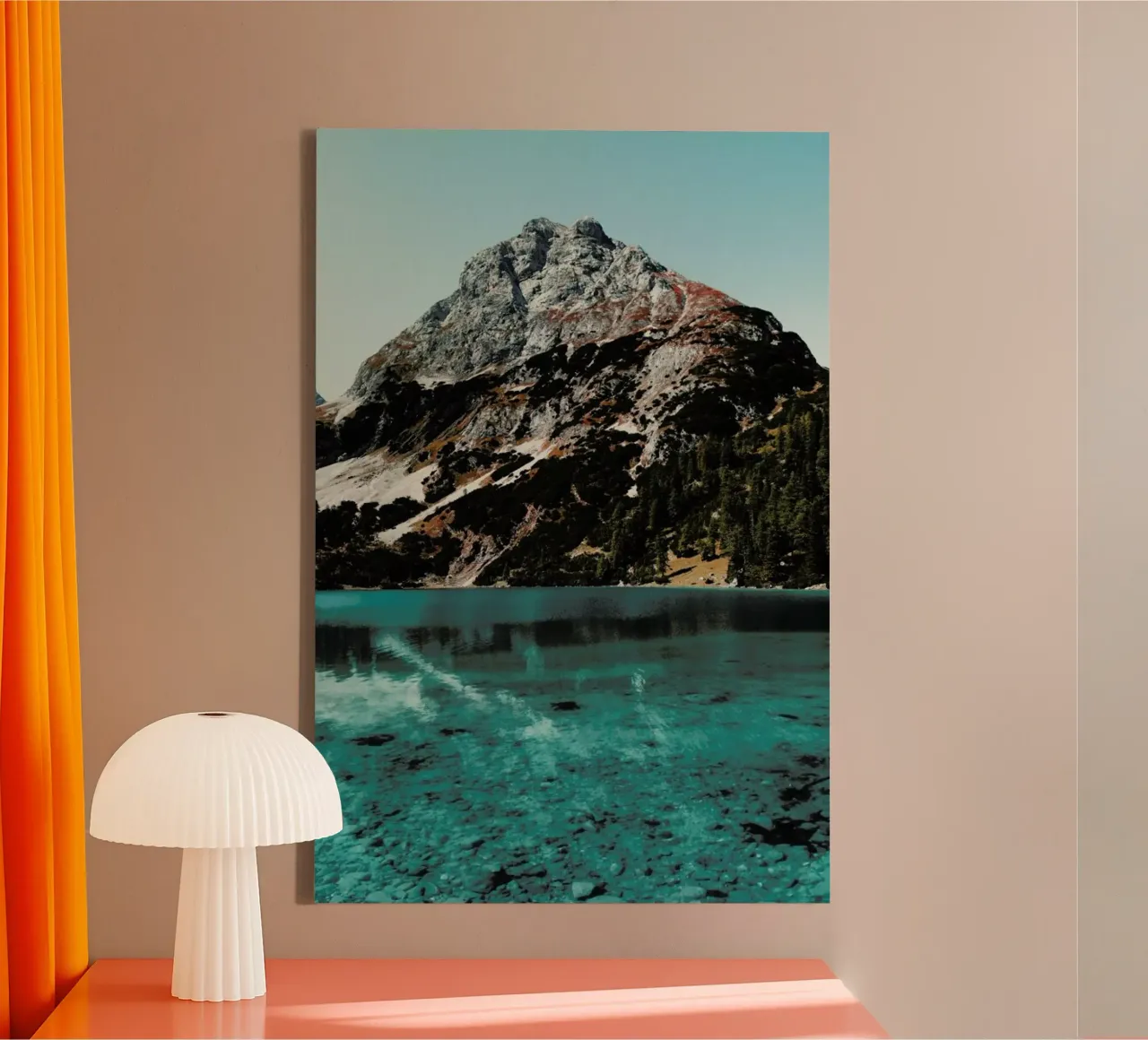 Mountain Lake - Edition 12 canvas by Sebastian Hilgetag