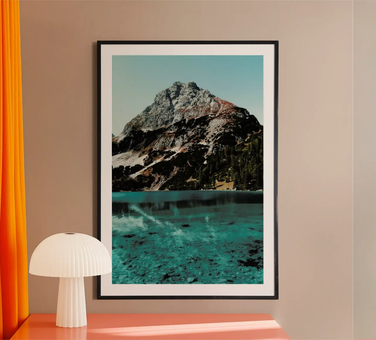 Mountain Lake - Edition 12 Hahnemühle von Sebastian Hilgetag