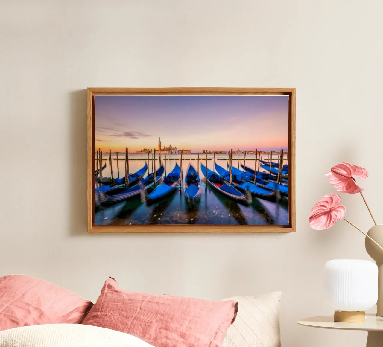 Venezia di velluto tela con Cornice a cassetta da PhotoVibe Decor