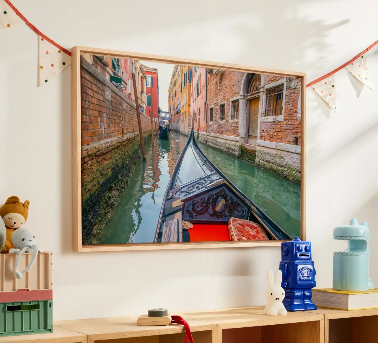 Venezia di velluto tela con Cornice a cassetta da PhotoVibe Decor
