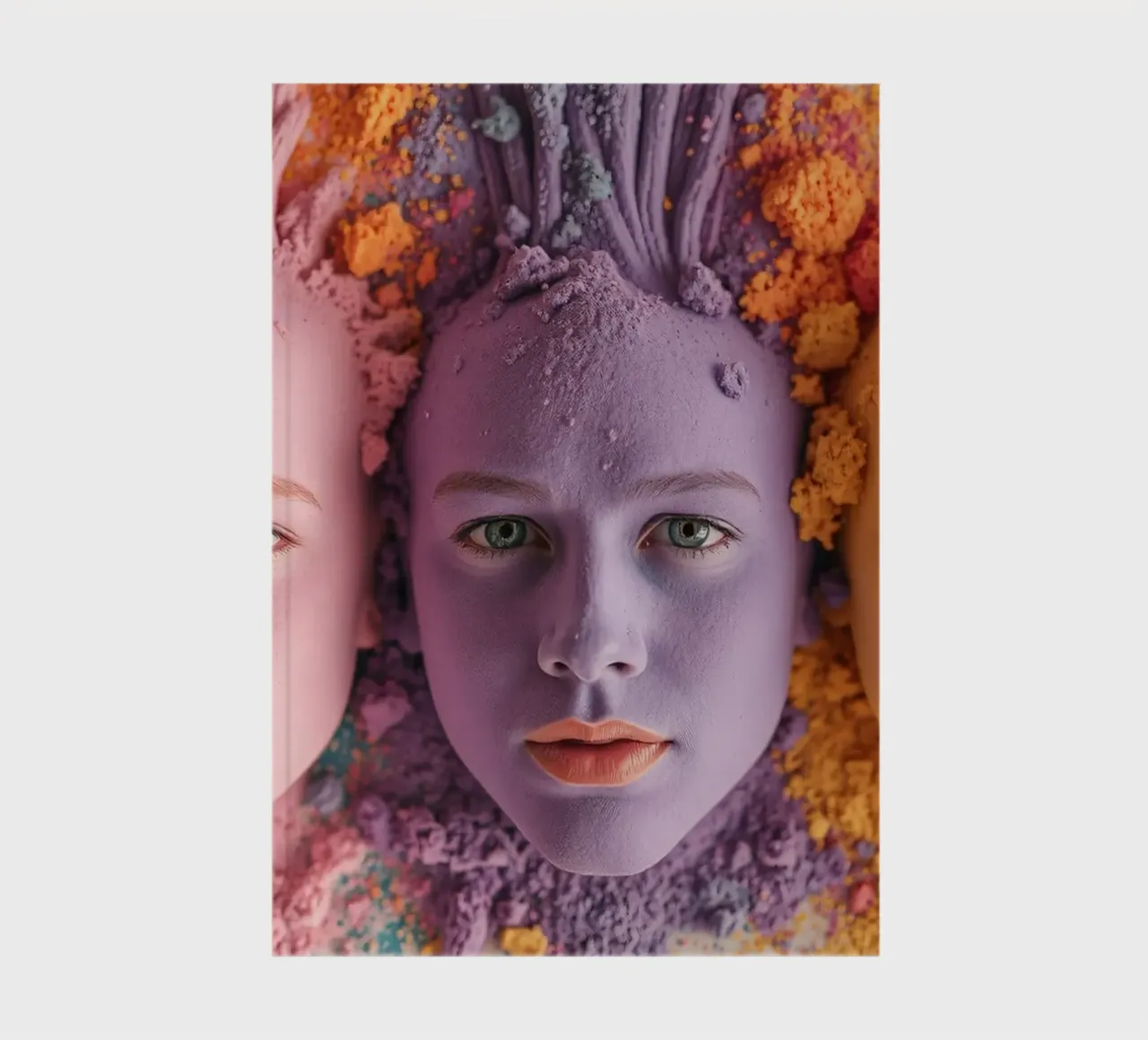 Polveri colorate espressione artistica con volti coperti diario da DesignDoodle