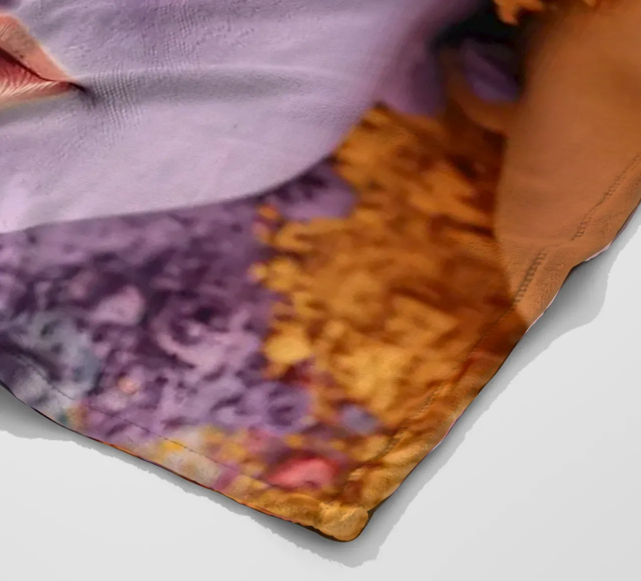 Polveri colorate espressione artistica con volti coperti coperta in pile da DesignDoodle