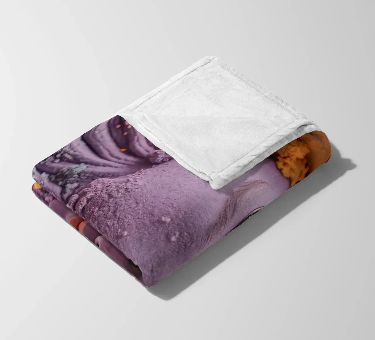 Polveri colorate espressione artistica con volti coperti coperta in pile da DesignDoodle