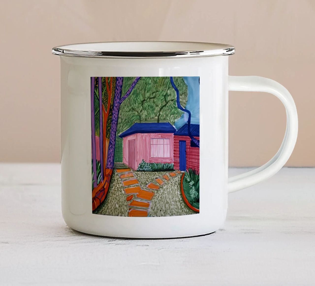 Guest House Garden II , 2001 tazza in smalto da khanrosie