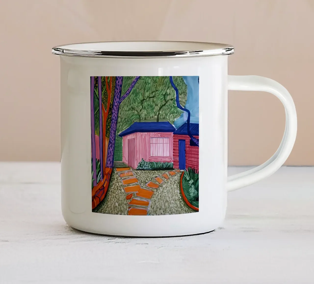 Guest House Garden II , 2001 tazza in smalto da khanrosie