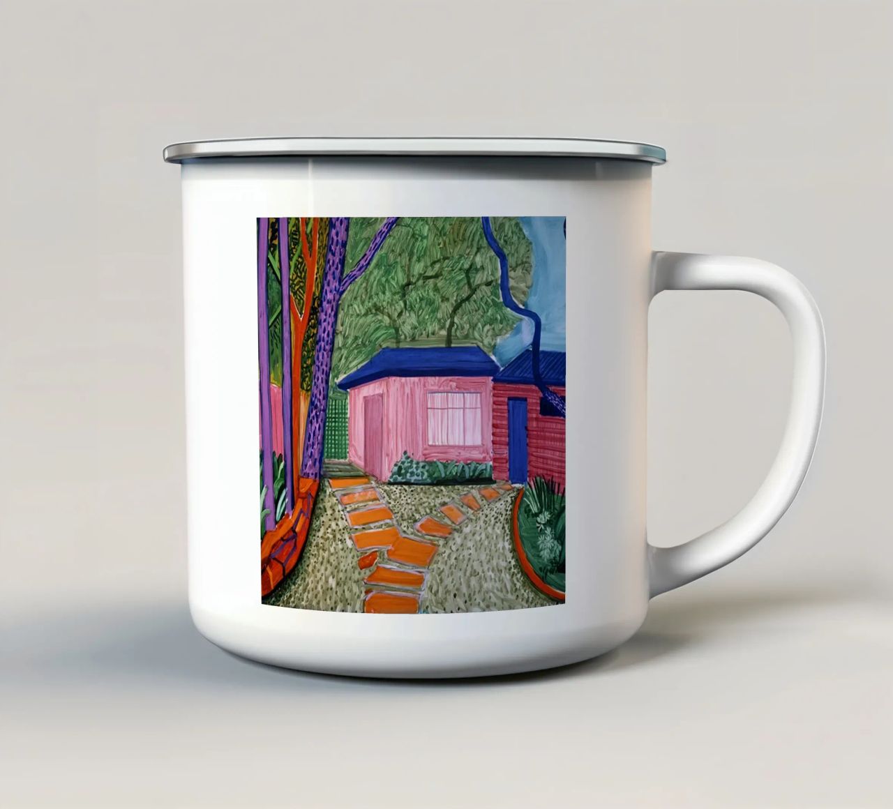 Guest House Garden II , 2001 tazza in smalto da khanrosie