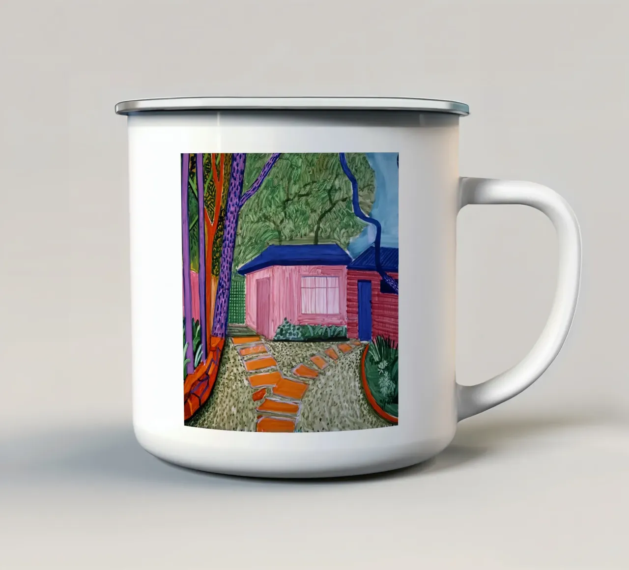 Guest House Garden II , 2001 tazza in smalto da khanrosie