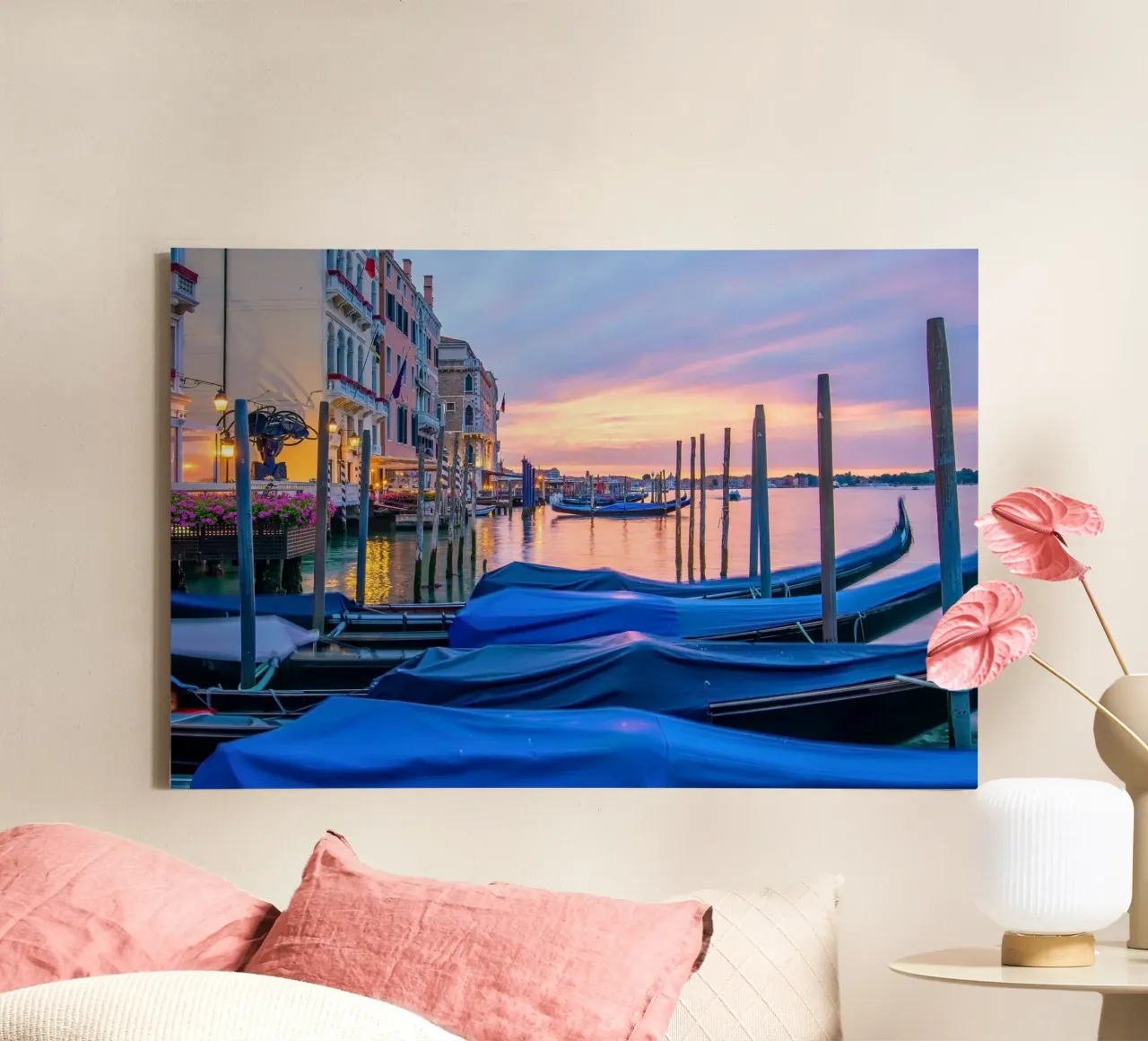 Venezia di velluto tela con Cornice a cassetta da PhotoVibe Decor