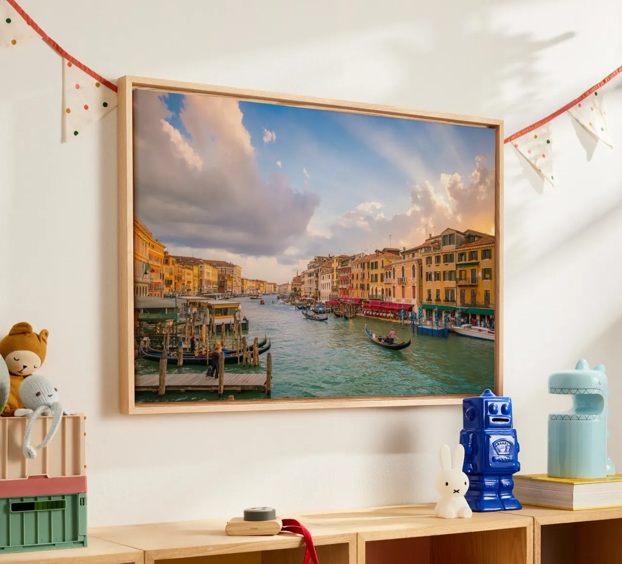 Venezia di velluto tela con Cornice a cassetta da PhotoVibe Decor