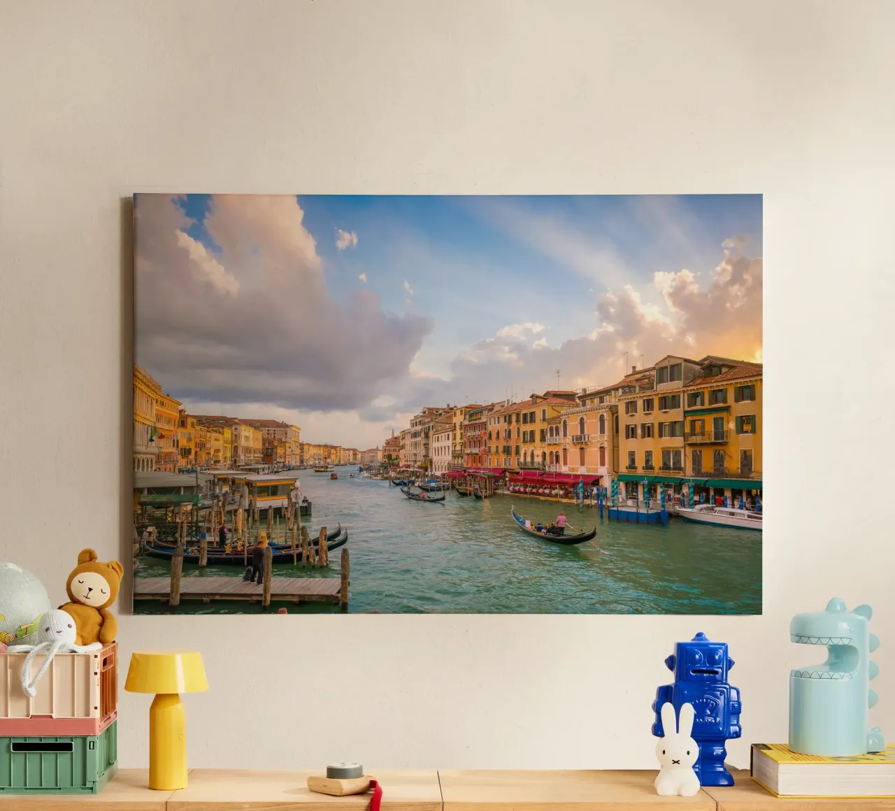Venezia di velluto tela con Cornice a cassetta da PhotoVibe Decor