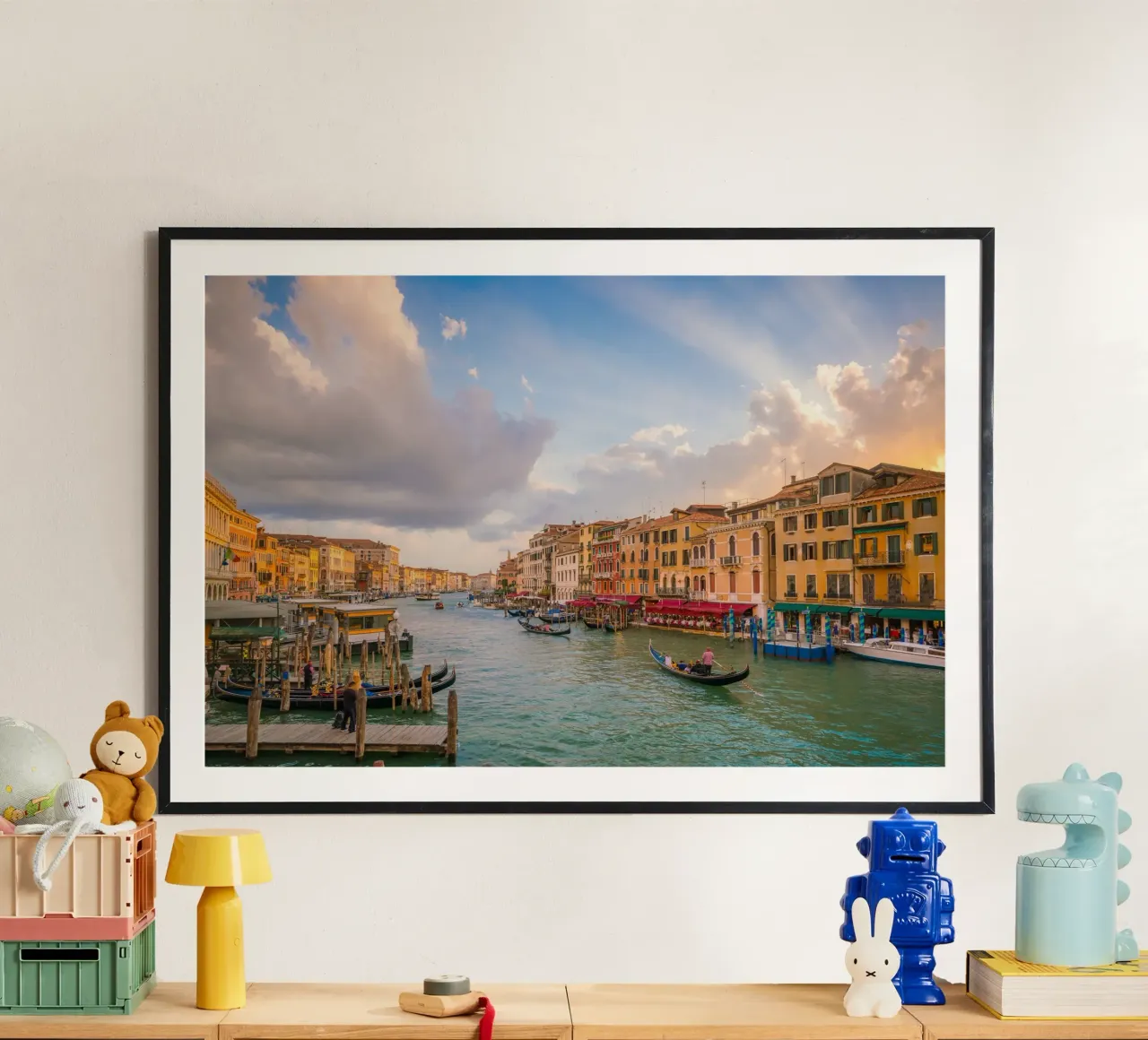 Venezia di velluto poster con telaio in plastica da PhotoVibe Decor
