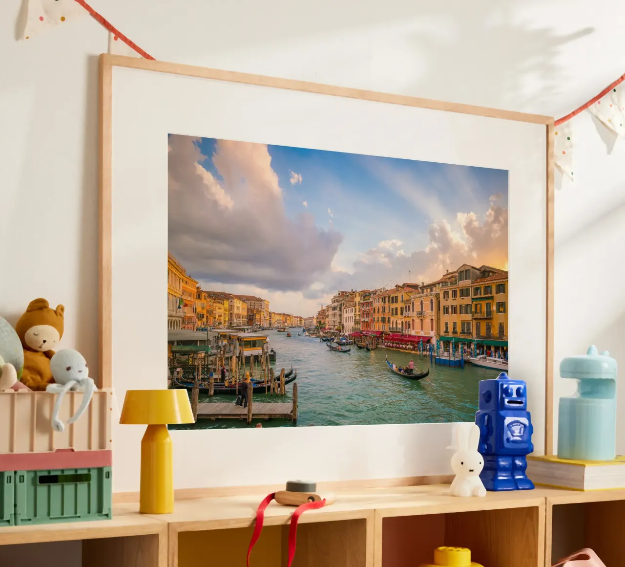 Venezia di velluto poster con telaio in plastica da PhotoVibe Decor