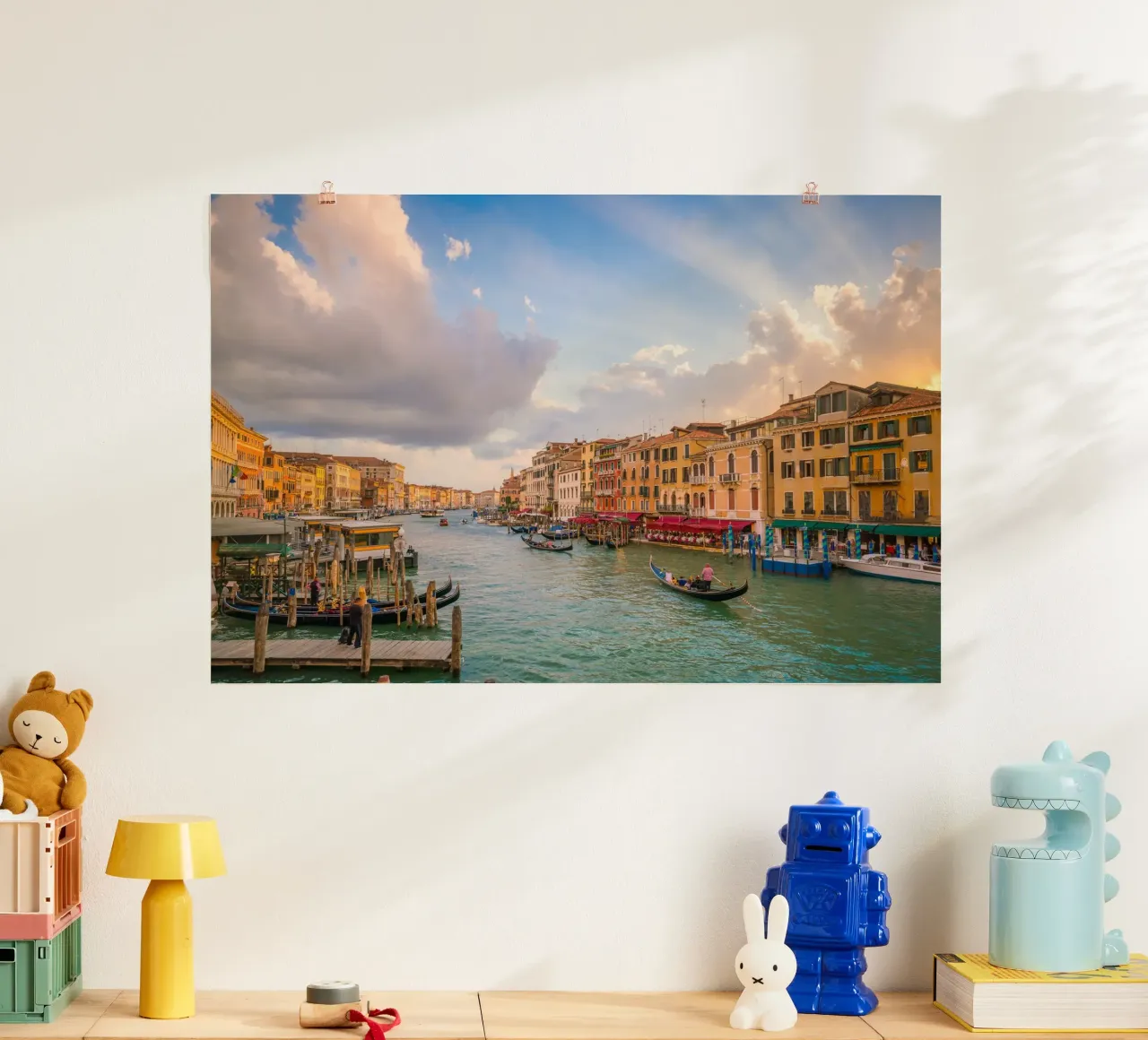 Venezia di velluto poster con telaio in plastica da PhotoVibe Decor
